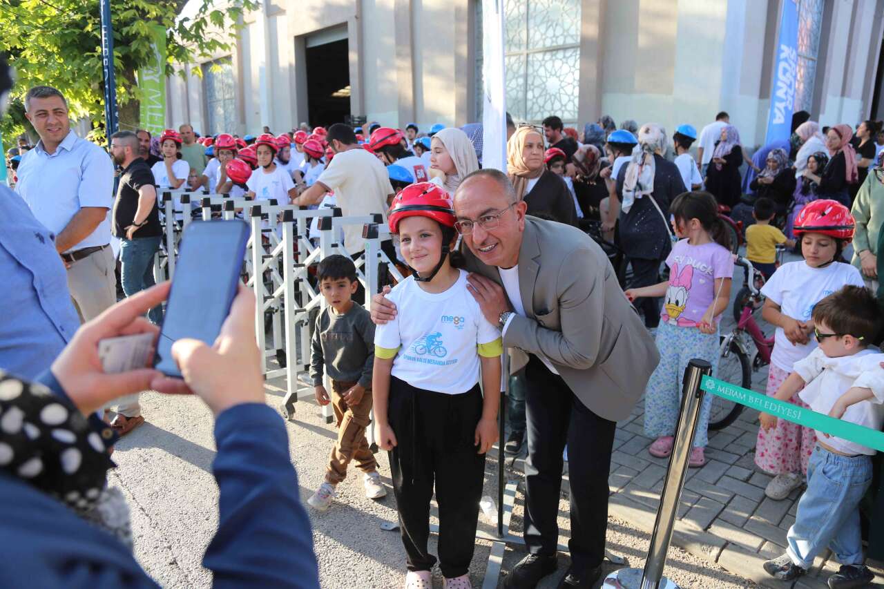 Konya Meram'da mahalleleri çocukların bisiklet heyecanı sardı 7
